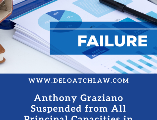 Anthony Graziano Suspended from All Principal Capacities in Securities Industry by FINRA for Failure to Supervise