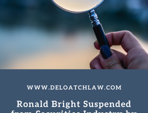 Ronald Bright Suspended from Securities Industry by FINRA for Unauthorized Discretion