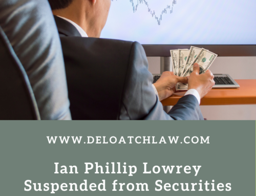 Ian Phillip Lowrey Suspended from Securities Industry by FINRA for Churning