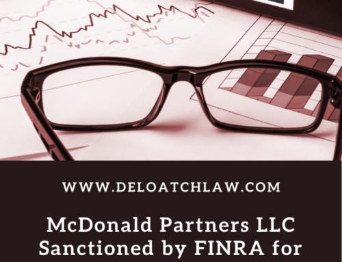 McDonald Partners LLC Sanctioned by FINRA for Failure to Perform Due Diligence on Private Placement Offering