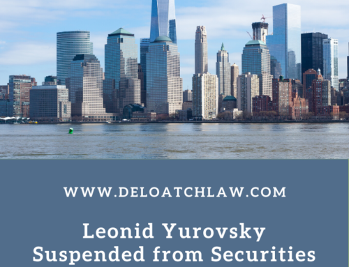 Leonid Yurovsky Suspended from Securities Industry by FINRA for Excessive and Unsuitable Trading