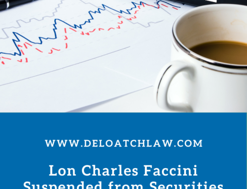 Lon Charles Faccini Suspended from Securities Industry by FINRA for Churning