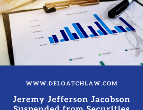 Jeremy Jefferson Jacobson Suspended from Securities Industry by FINRA for Unauthorized Trades
