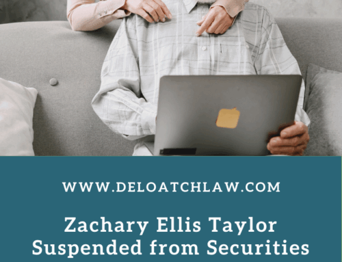 Zachary Ellis Taylor Suspended from Securities Industry by FINRA Unsuitable Recommendations