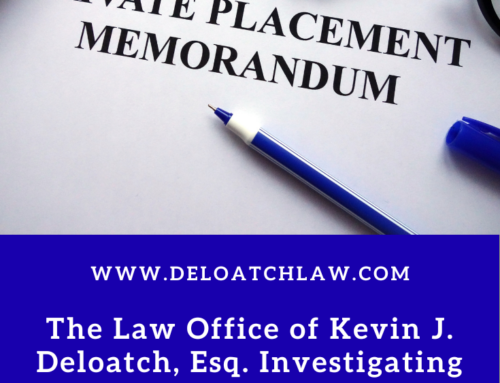 The Law Office of Kevin J. Deloatch, Esq. Investigating Pre-IPOs Through Boustead Securities, LLC and Sutter Securities, Inc.